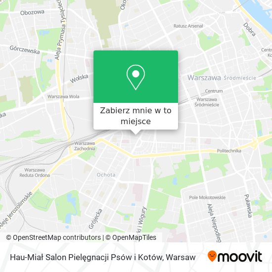 Mapa Hau-Miał Salon Pielęgnacji Psów i Kotów