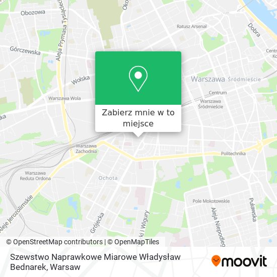 Mapa Szewstwo Naprawkowe Miarowe Władysław Bednarek