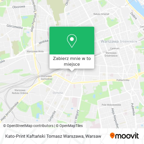 Mapa Kato-Print Kaftański Tomasz Warszawa