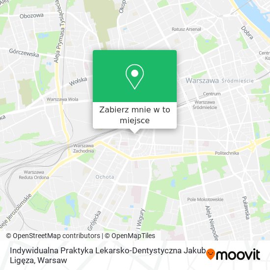 Mapa Indywidualna Praktyka Lekarsko-Dentystyczna Jakub Ligęza