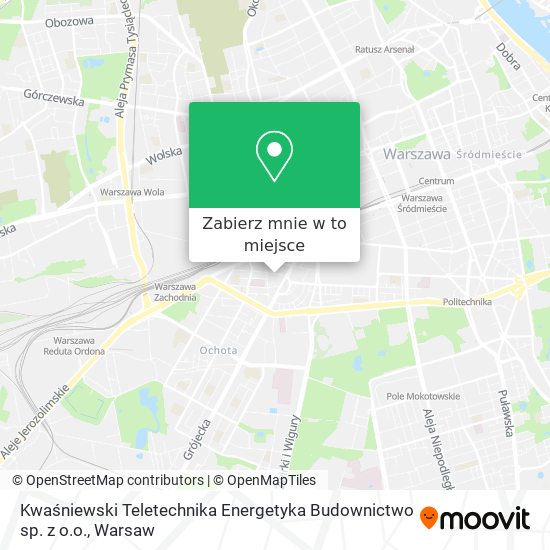 Mapa Kwaśniewski Teletechnika Energetyka Budownictwo sp. z o.o.