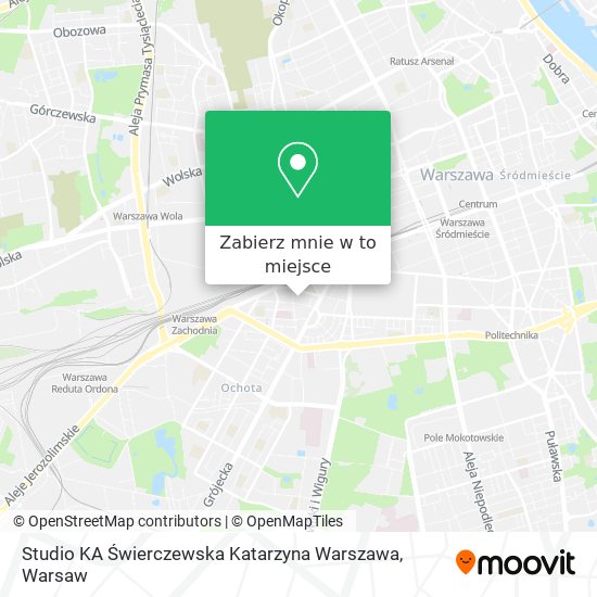 Mapa Studio KA Świerczewska Katarzyna Warszawa