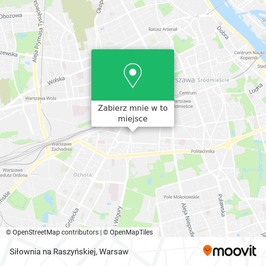 Mapa Siłownia na Raszyńskiej