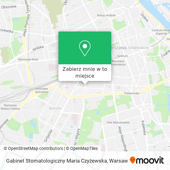 Mapa Gabinet Stomatologiczny Maria Czyżewska