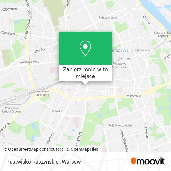 Mapa Pastwisko Raszyńskiej