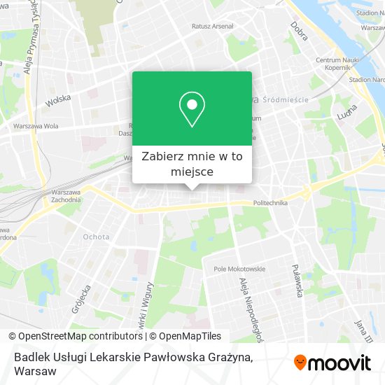 Mapa Badlek Usługi Lekarskie Pawłowska Grażyna