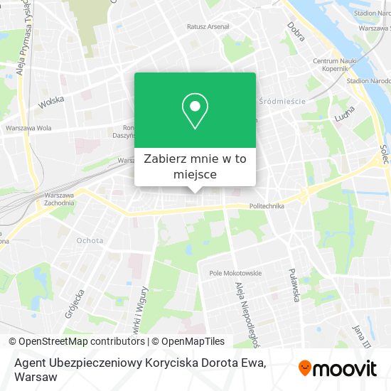 Mapa Agent Ubezpieczeniowy Koryciska Dorota Ewa