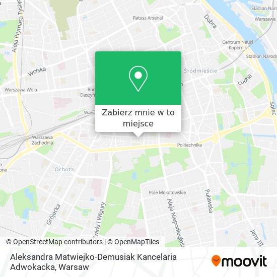 Mapa Aleksandra Matwiejko-Demusiak Kancelaria Adwokacka