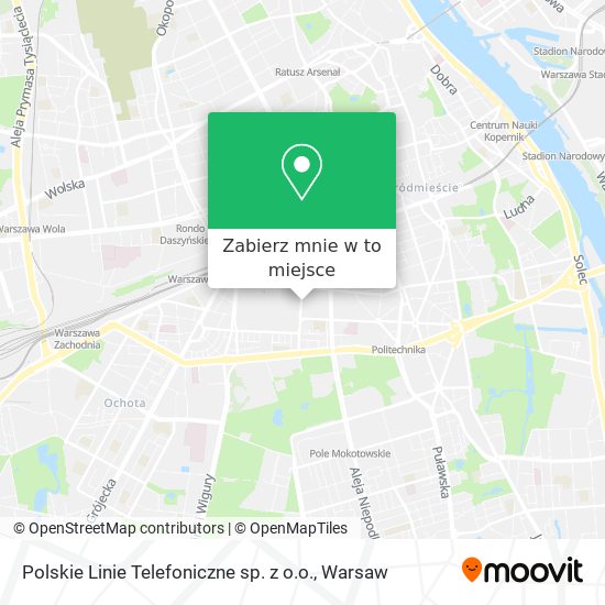 Mapa Polskie Linie Telefoniczne sp. z o.o.