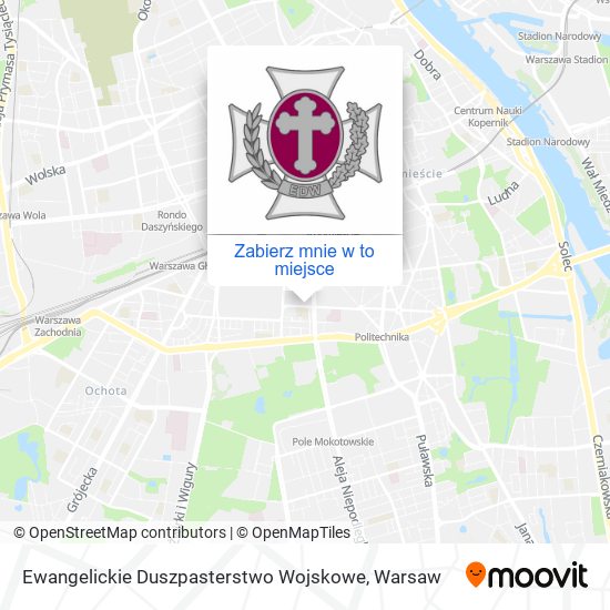 Mapa Ewangelickie Duszpasterstwo Wojskowe