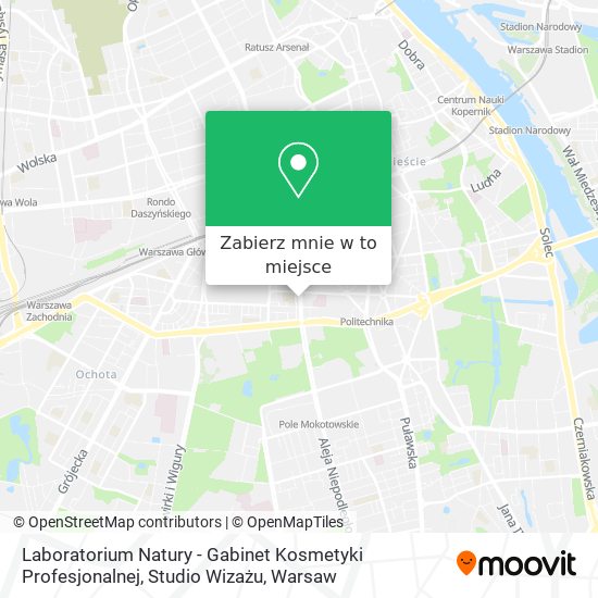 Mapa Laboratorium Natury - Gabinet Kosmetyki Profesjonalnej, Studio Wizażu