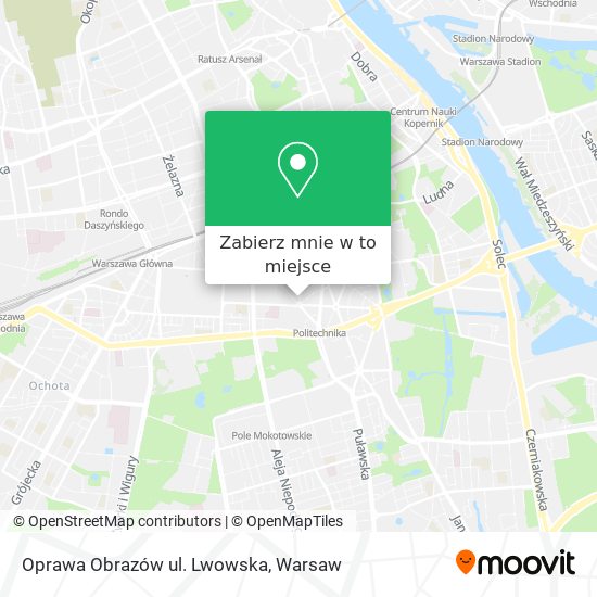 Mapa Oprawa Obrazów ul. Lwowska