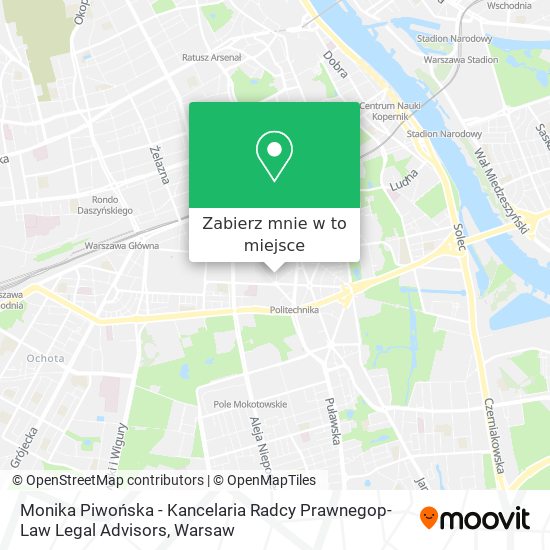 Mapa Monika Piwońska - Kancelaria Radcy Prawnegop-Law Legal Advisors