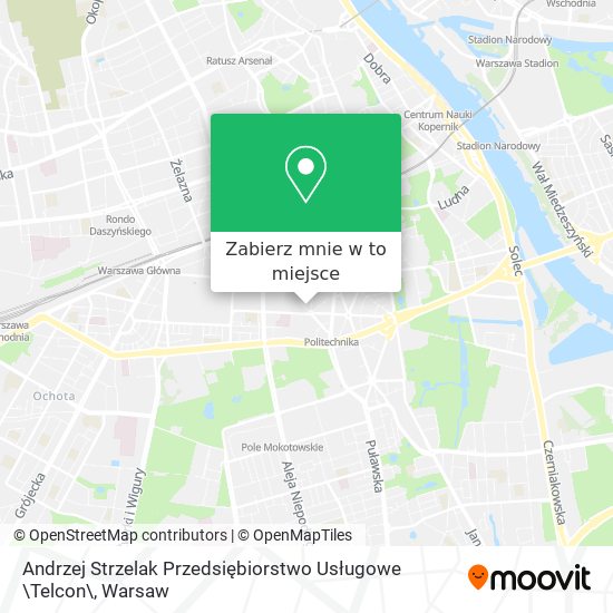 Mapa Andrzej Strzelak Przedsiębiorstwo Usługowe \Telcon\