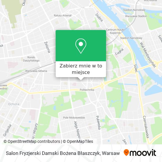 Mapa Salon Fryzjerski Damski Bożena Błaszczyk