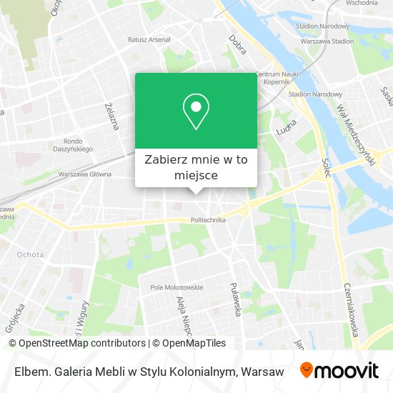 Mapa Elbem. Galeria Mebli w Stylu Kolonialnym