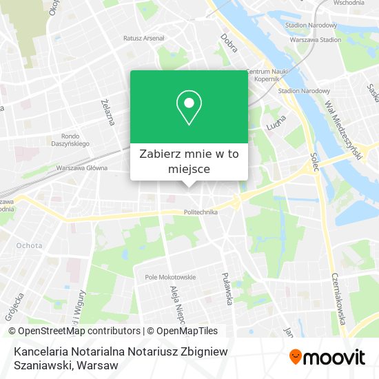 Mapa Kancelaria Notarialna Notariusz Zbigniew Szaniawski