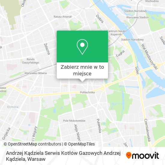 Mapa Andrzej Kądziela Serwis Kotłów Gazowych Andrzej Kądziela