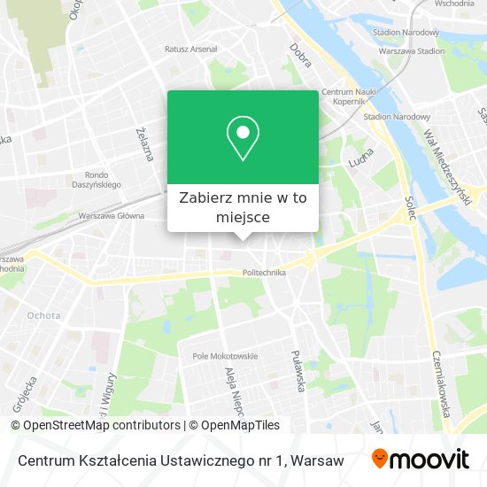 Mapa Centrum Kształcenia Ustawicznego nr 1