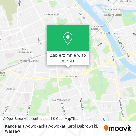 Mapa Kancelaria Adwokacka Adwokat Karol Dąbrowski