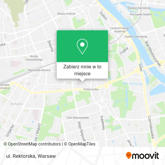 Mapa ul. Rektorska