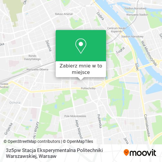 Mapa 3z5pw Stacja Eksperymentalna Politechniki Warszawskiej