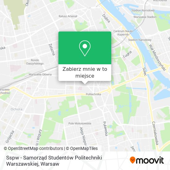 Mapa Sspw - Samorząd Studentów Politechniki Warszawskiej