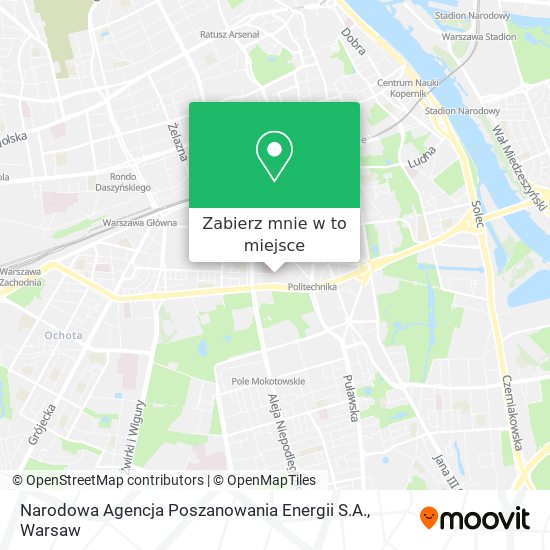 Mapa Narodowa Agencja Poszanowania Energii S.A.