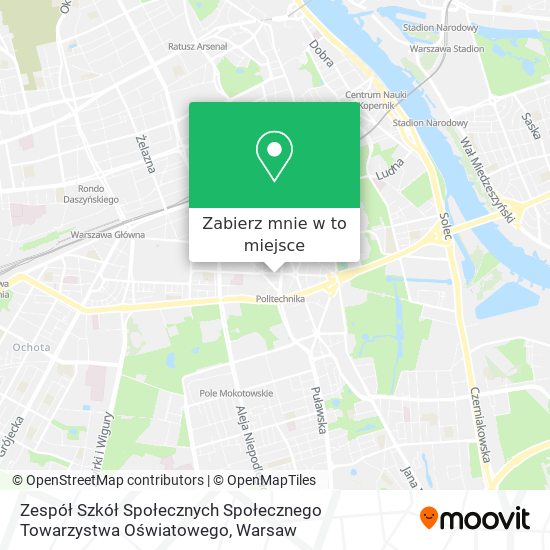 Mapa Zespół Szkół Społecznych Społecznego Towarzystwa Oświatowego