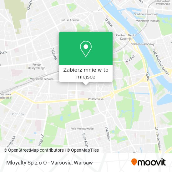 Mapa Mloyalty Sp z o O - Varsovia