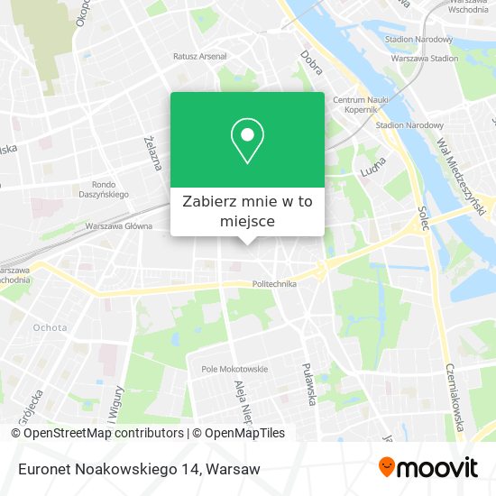 Mapa Euronet Noakowskiego 14