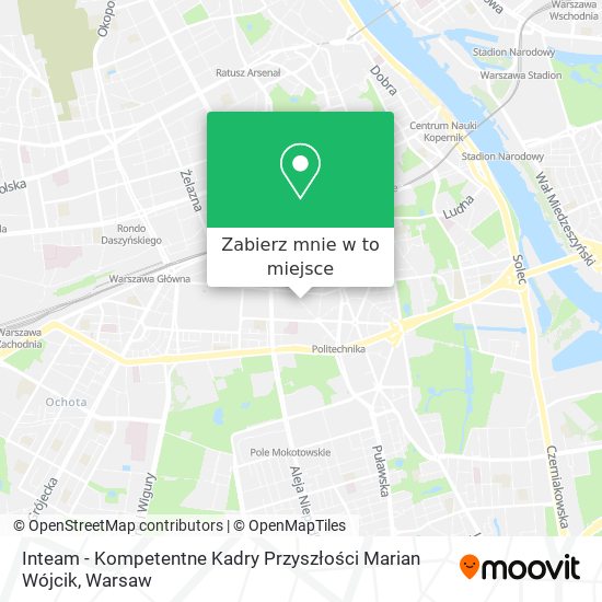 Mapa Inteam - Kompetentne Kadry Przyszłości Marian Wójcik