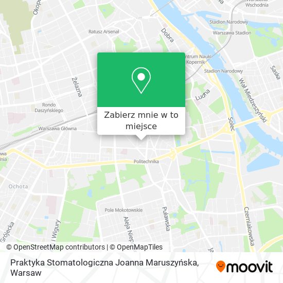 Mapa Praktyka Stomatologiczna Joanna Maruszyńska