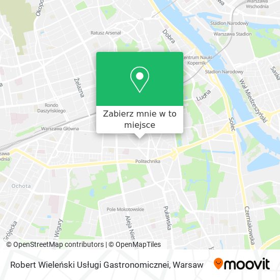 Mapa Robert Wieleński Usługi Gastronomicznei