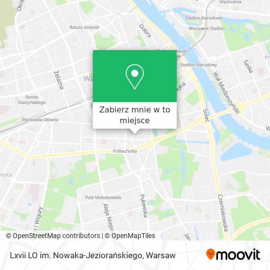 Mapa Lxvii LO im. Nowaka-Jeziorańskiego