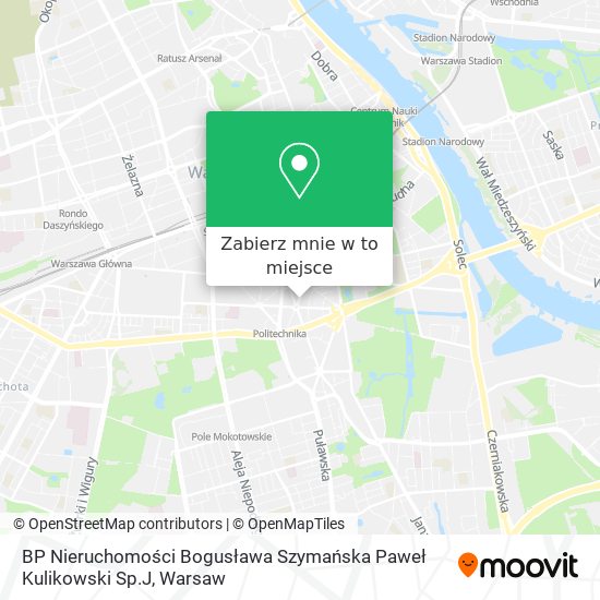 Mapa BP Nieruchomości Bogusława Szymańska Paweł Kulikowski Sp.J