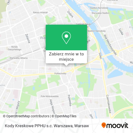 Mapa Kody Kreskowe PPHU s.c. Warszawa