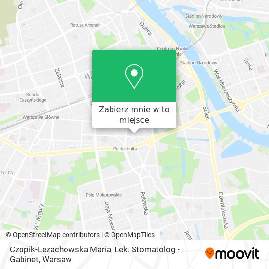 Mapa Czopik-Leżachowska Maria, Lek. Stomatolog - Gabinet