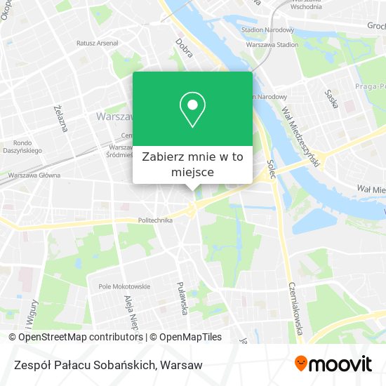 Mapa Zespół Pałacu Sobańskich