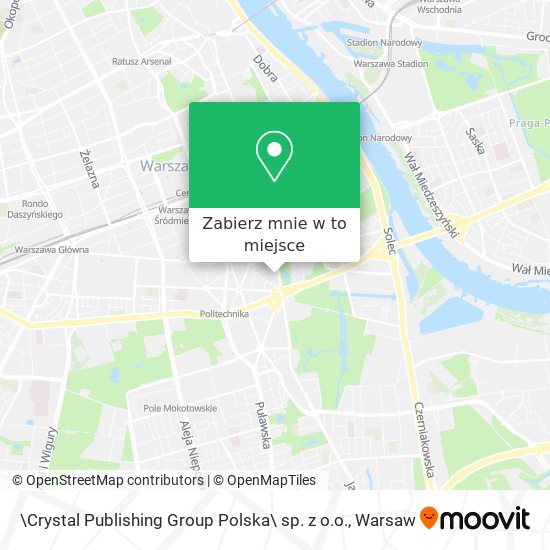 Mapa \Crystal Publishing Group Polska\ sp. z o.o.