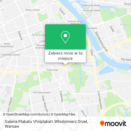 Mapa Galeria Plakatu \Polplakat\ Włodzimierz Orzeł