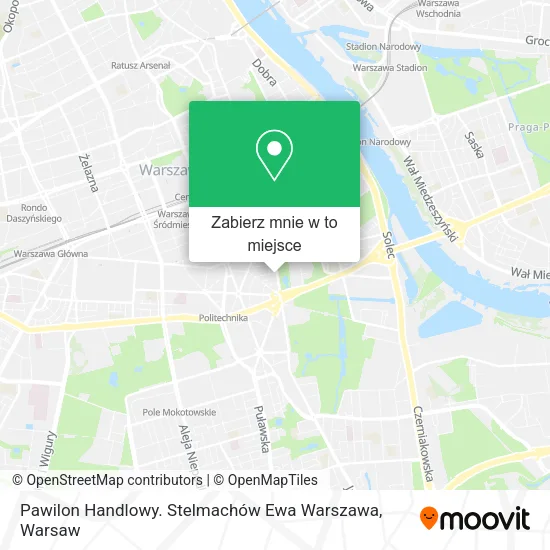 Mapa Pawilon Handlowy. Stelmachów Ewa Warszawa