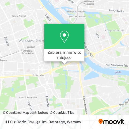 Mapa II LO z Oddz. Dwujęz. im. Batorego