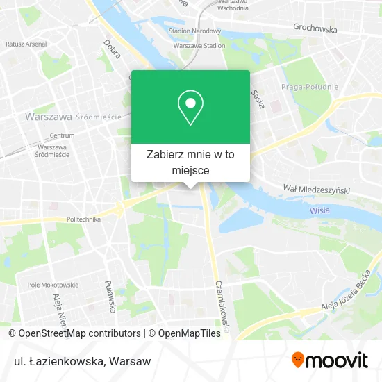 Mapa ul. Łazienkowska