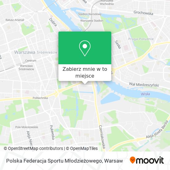 Mapa Polska Federacja Sportu Młodzieżowego