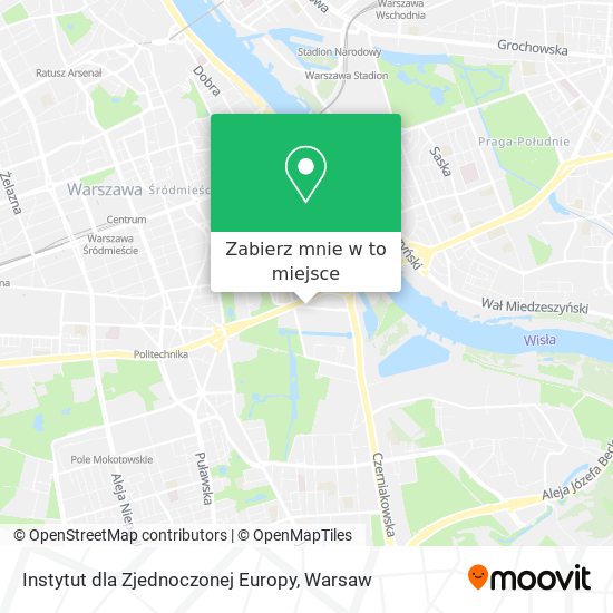 Mapa Instytut dla Zjednoczonej Europy