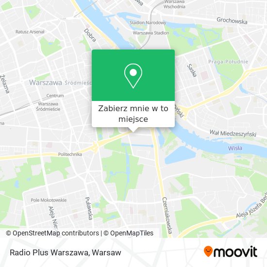 Mapa Radio Plus Warszawa