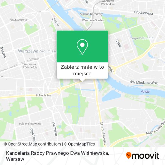 Mapa Kancelaria Radcy Prawnego Ewa Wiśniewska