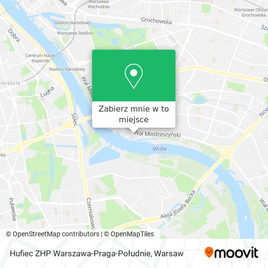 Mapa Hufiec ZHP Warszawa-Praga-Południe