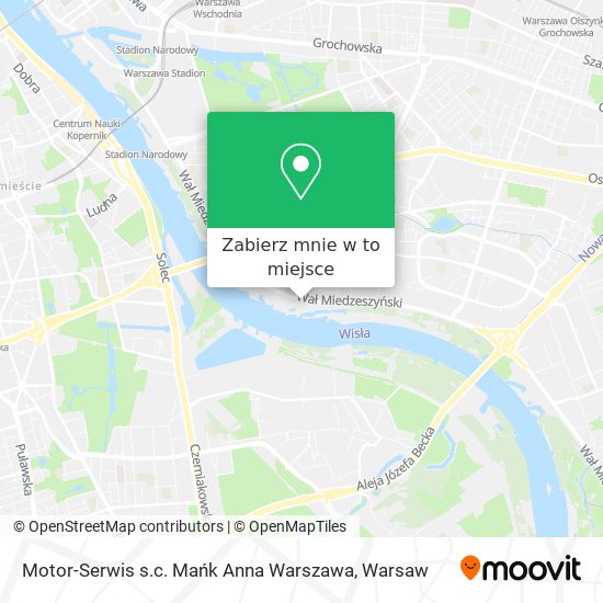 Mapa Motor-Serwis s.c. Mańk Anna Warszawa